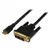 StarTech.com HDCDVIMM2M c&acirc;ble vid&eacute;o et adaptateur Mini-HDMI Noir
