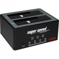Secomp 16.01.4122 Station d'accueil de disques de stockage USB 3.2 Gen 1 (3.1 Gen 1) Type-B Noir