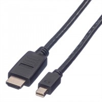 CABLE MINI DP - HDTV,M/M 4,5M NOIR