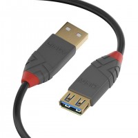 Lindy 36762 c&acirc;ble USB USB 3.2 Gen 1 (3.1 Gen 1) USB A Noir