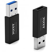Port Designs 900154 changeur de genre de c&acirc;ble USB-A USB-C Noir