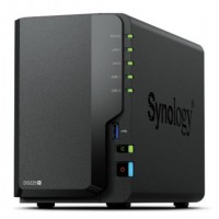 Synology DiskStation DS225+ 2 Bay NAS Bureau Intel&reg; Celeron&reg; J4125 2 Go DDR4 Synology DSM Noir