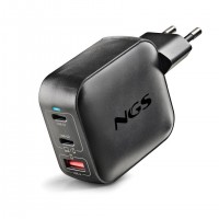 Chargeur NGS mural 3 ports 100W en GaN (2x USB-C PD/PPS + 1x USB-A)