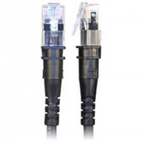 PatchSee TP-6A-U/5 c&acirc;ble de r&eacute;seau Noir 1,5 m Cat6a U/UTP (UTP)