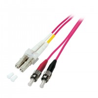 EFB Elektronik LC-ST 50/125&micro; c&acirc;ble InfiniBand et &agrave; fibres optiques 10 m Rose