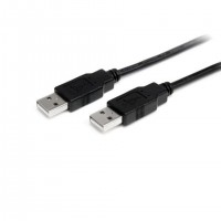 StarTech.com 1.0m USB 2.0 A-A c&acirc;ble USB 2 m USB A 0,48 Gbit/s Noir