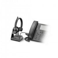 HP Poly Savi 7310-M Office DECT 1880-1900 MHz Single Ear Headset Sans fil Arceau Bureau/Centre d'appels Socle de chargement Noir