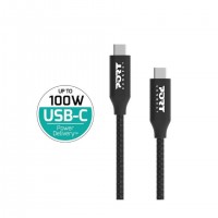 Port Designs 900057 c&acirc;ble USB USB 3.2 Gen 2x2 2 m USB C Noir