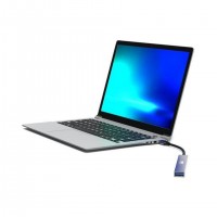 Port Designs 900163 hub & concentrateur USB Type-C 5000 Mbit/s Argent