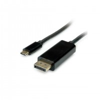 VALUE 11.99.5846 c&acirc;ble vid&eacute;o et adaptateur 2 m DisplayPort USB Type-C Noir
