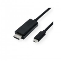 VALUE 11.99.5841 c&acirc;ble vid&eacute;o et adaptateur 2 m HDMI Type A (Standard) USB Type-C Noir