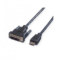 VALUE DVI - HDMI 1m HDMI Type A (Standard) Noir