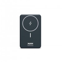 Port Designs 907005 banque d'alimentation &eacute;lectrique Lithium Polym&egrave;re (LiPo) 10000 mAh Recharge sans fil Noir
