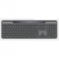 Logitech Signature Slim Solar + K980 for Business clavier Universel RF sans fil + Bluetooth QWERTY US International Graphite