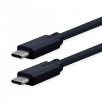 ROLINE 11.02.9076-10 c&acirc;ble USB USB 3.2 Gen 2x2 1 m USB C Noir