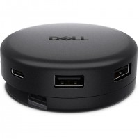 DELL DA326 Avec fil USB 3.2 Gen 1 (3.1 Gen 1) Type-C Noir