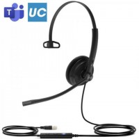 Yealink UH34 Lite Mono Teams Avec fil Arceau Bureau/Centre d'appels USB Type-A Noir