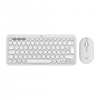 Logitech Pebble 2 Combo clavier Souris incluse Universel RF sans fil + Bluetooth AZERTY Fran&ccedil;ais Blanc