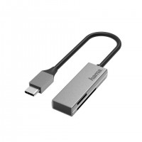 Hama 00200131 lecteur de carte m&eacute;moire USB 3.2 Gen 1 (3.1 Gen 1) Type-C Argent