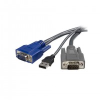 StarTech.com SVUSBVGA6 c&acirc;ble kvm Noir